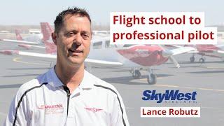 Going from flight school to SkyWest pilot