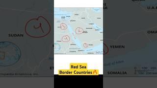 Border countries of Red Sea Trick uppsc world geography uppcs 2024 ro aro#shorts #trending #uppsc