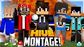 WE'RE THE BAD BOYS (Snowball, Combo, & Epic Kills) - Minecraft Hive Skywars MONTAGE! [Bedrock/MCPE]