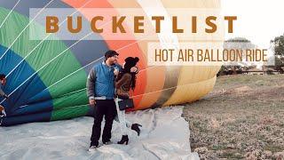 TRAVEL VLOG: EPIC BUCKETLIST HOT AIR BALLOON RIDE IN TEMECULA, CA | SUNRISE HOT AIR BALLOON RIDE