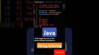 Java String toString | Java Test 17
