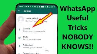 Secret HIDDEN New WhatsApp Tricks NOBODY KNOWS 2023!! - Howtosolveit