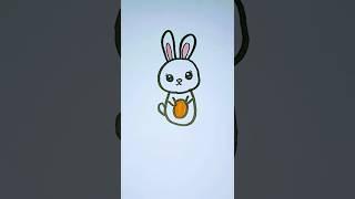 Bunny drawing #drawing #draw #kidslearning