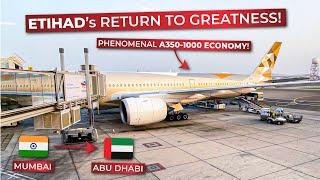 BRUTALLY HONEST | Etihad Airways BRAND NEW Airbus A350-1000 ECONOMY CLASS from Mumbai to Abu Dhabi!