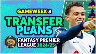 MY FPL GAMEWEEK 8 TRANSFER PLANS | GW8 EARLY THOUGHTS | Fantasy Premier League Tips 2024/25