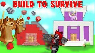 Build to SURVIVE CUTIE & MOODY HOUSE! | Roblox