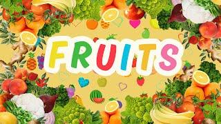 Fruits Names for Kids Learning | Names of fruits with Pictures | Preschool Education | BrainyBeams