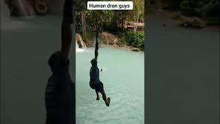 Tourists went for rope jump from all around the world 