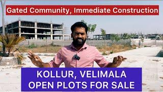 KOLLUR,VELIMALA HMDA GATED COMMUNITY PLOTS FOR SALE/immediate Residential plots/greencityDukescounty