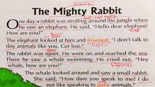 Story The mighty Rabbit / English padhna kaise Sikhe / English learning Videos/