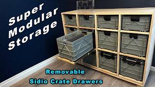 Super Modular Storage System With Sidio Crates! Great For Photography, Tools, Crafts & More!