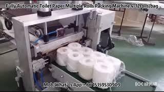 Fully Automatic Toilet Paper Multiple Rolls Bags Packing Machine