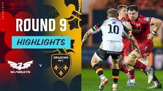 Scarlets v Dragons RFC | Highlights | Round 9 | URC 2024/25