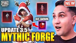 New Mythic Forge Crate Opening | Update 3.5 Mythic Forge | Charming Reindeer Set | PUBG Mobile |BGMI