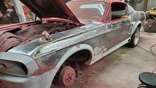 1967 ford mustang fastback Eleanor build Customer thought car was solid. Nope!