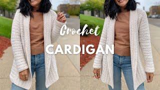 Cozy and Easy Crochet Cardigan - The classic crochet cardigan from @KnitcroAddict