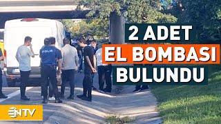 İstanbul'da Bomba Paniği! TEM Kenarında Pimi Çekilmemiş El Bombaları Bulundu | NTV