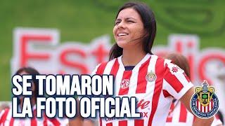 Detrás de cámaras en la foto oficial de Chivas Femenil 