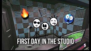 First Day At The Studio