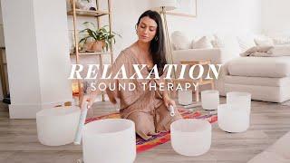 Sound Healing Guided Meditation | Singing Bowls Sound Bath for Relaxation  Leeor Alexandra