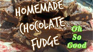 Homemade Chocolate Fudge Using Cocoa Powder