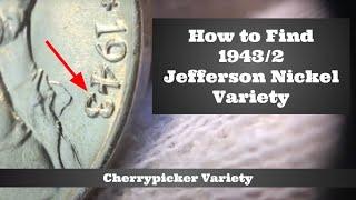 1943 over 2 Jefferson Silver War Nickel - How to Find Coin Variety - Cherrypicking