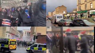 Celtic Ultras Chasing Rangers Ultras - A Short Story