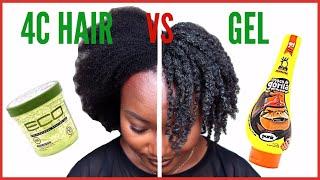 4C NATURAL HAIR vs ECO STYLER GEL AND GORILLA SNOT GEL // GHANAIAN YOUTUBER