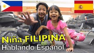 FILIPINA girl Speaking in Spanish - She won't let me talk! (en Español)