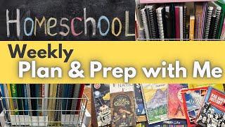 Weekly plan & prep with me | Secular homeschool | 4th & 7th grade