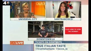 8/23/21 - Tempt Your Taste Buds a 'True Italian Taste' - NBCLA News Segment