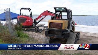 Merritt Island Wildlife Refuge recovers from hurricane damage after Helene