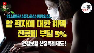 암 중증질환 진료비 건강보험의 특별한 혜택 ! “고액진료비 산정특례 제도.”