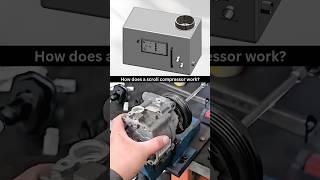 How does a car scroll compressor work? #mechanism #mechanical #compressor #pump #3ddesign