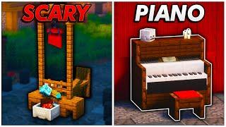 ► 20+ Scary Build Hacks | Minecraft Build Ideas ‍️