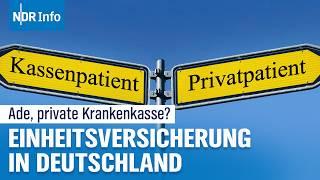 Private Krankenversicherung abschaffen? Debatte um die Einheitsversicherung | #NDRfragt