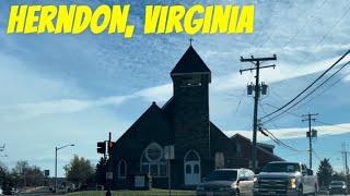 Driving around Herndon, Virginia