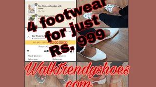 Walktrendyshoes | Haul , unboxing | Honest review 4 footwear for 999 | | Sadhana Arora |