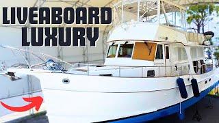 LIVEABOARD LUXURY! Grand Banks 52' Europa (Full Tour w/Captain)