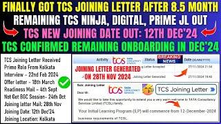 TCS JOINING LETTER AFTER 8.5 MONTH, SET 1-3 DOCUMENTS UPLOAD, ILP TRAINING, BGC & ONBOARDING PROCESS