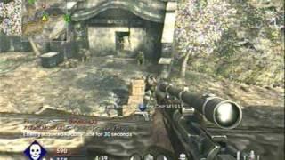 Call of Duty World at War Springfield No-Scope Montage