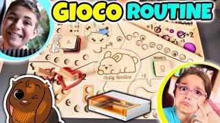 GIOCO DAILY ROUTINE dei nostri CONIGLI creato con xTool S1