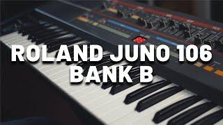 Roland Juno 106 factory presets (BANK B)