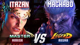 SF6 ▰ ITAZAN (Marisa) vs MACHABO (Akuma) ▰ High Level Gameplay