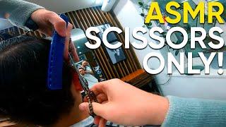 ASMR BARBER  POV  SCISSORS ONLY!