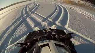 Polaris Sportsman 500 forest 2011 jäällä Gopro 3