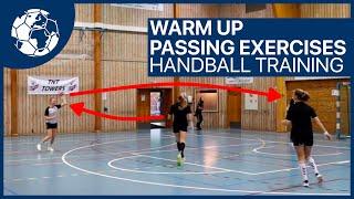 Passing Exercises with 2 Balls in Handball - Warm Up Training - WANG Pejovic | Handball inspires