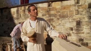 Traditional stonemason discusses his craft