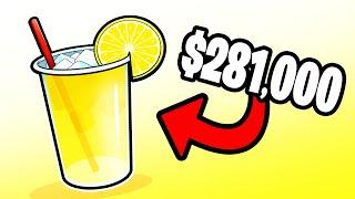 I sold a lemonade for $281,000