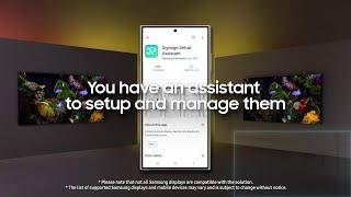 Signage Setup Assistant: Single-point mobile solution for digital signage | Samsung